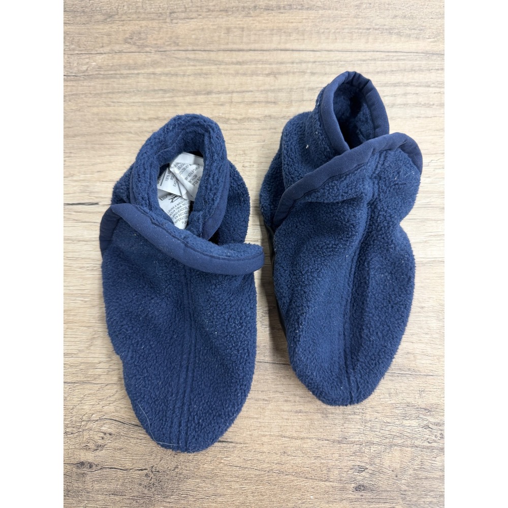 Patagonia Synchilla Fleece Baby Booties Navy Blue 12-24M